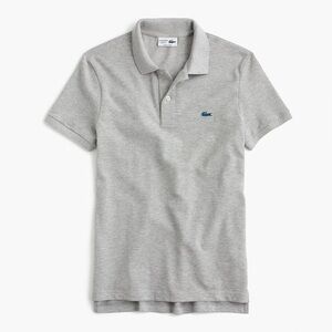 Lacoste for J. Crew Gray Piqué Polo Shirt Size 36 XS